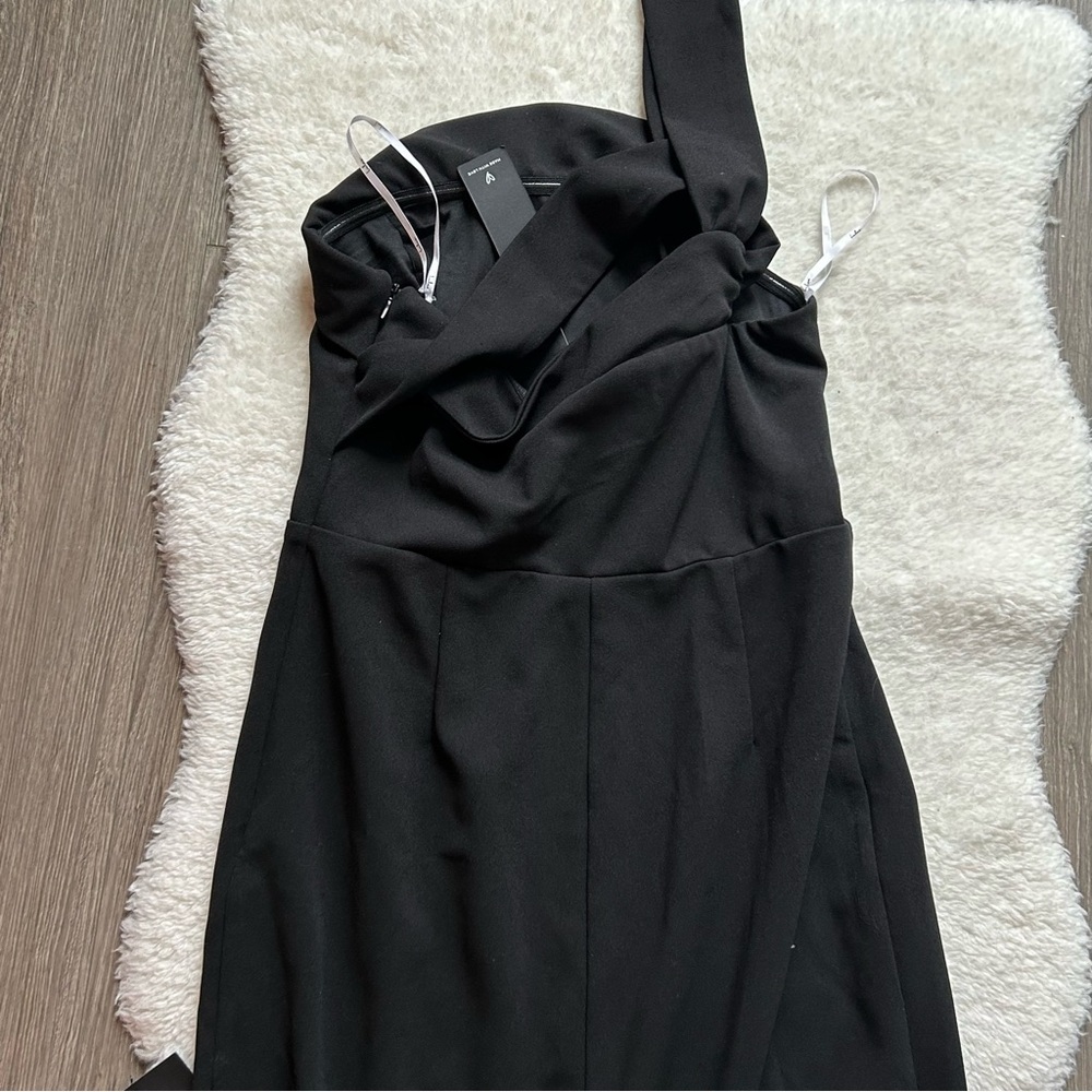 Lulu’s Celebrate the Aesthetic Black One Shoulder Maxi Dress NWT - Picture 6 of 6